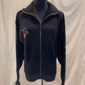 cashmere zip sweater